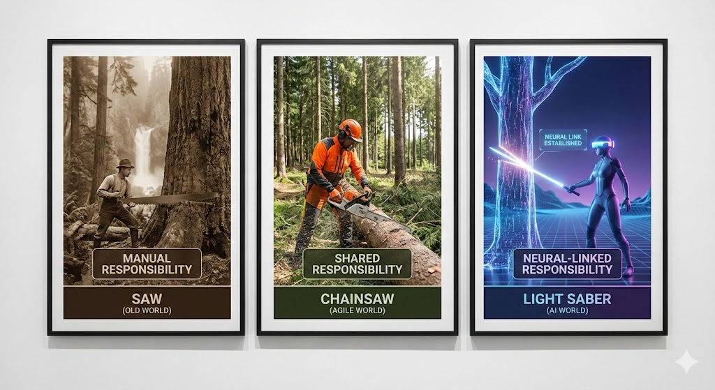 Evolution from Saw to Chainsaw to Lightsaber